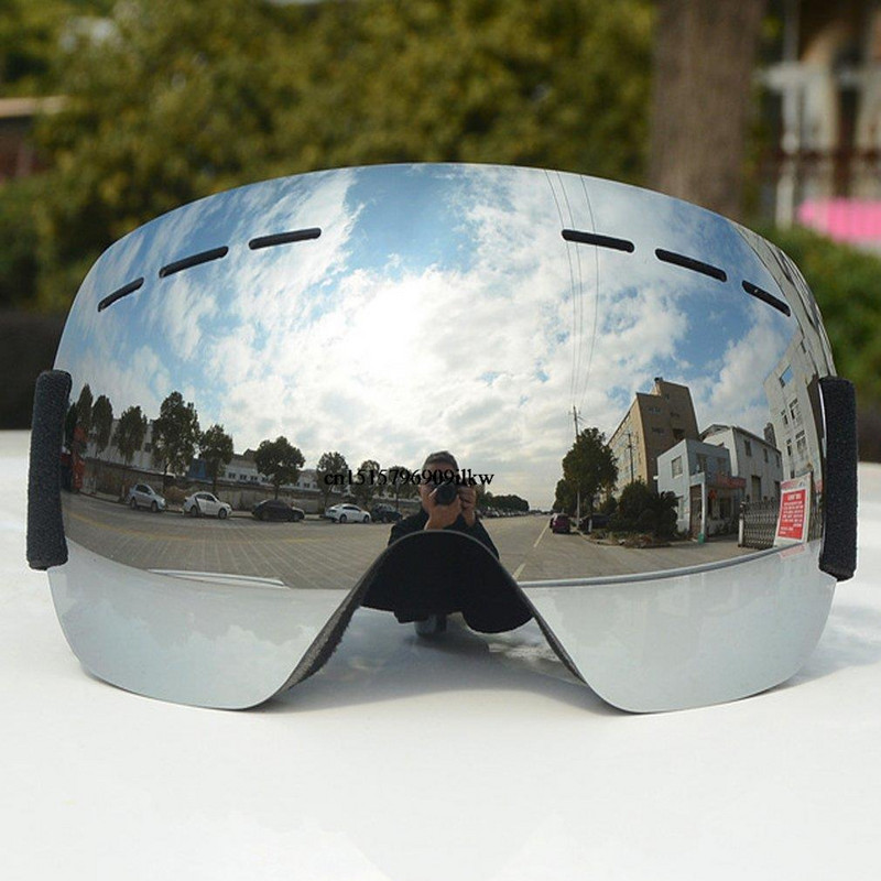 UV400 Ühekihilised suusaprillid Uduvastased Suured Suusaprillid Kaitse Suusatamine Talvised Lumelauaprillid Meestele Naistele