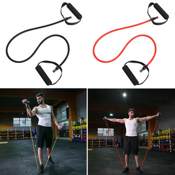 Ζώνες αντίστασης 5 επιπέδων με λαβές Yoga Pull Rope Elastic Fitness Exercise Tube Band για Προπόνηση Ενδυνάμωσης Bodybuilding στο σπίτι