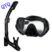 QYQ Niršanas maska Profesionāla niršanas maska ar caurulīti un snorkelu aizsargbrilles Brilles Niršanas peldēšana Easy Breath caurules komplekts Snorkel maska