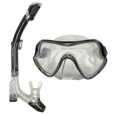QYQ Niršanas maska Profesionāla niršanas maska ar caurulīti un snorkelu aizsargbrilles Brilles Niršanas peldēšana Easy Breath caurules komplekts Snorkel maska