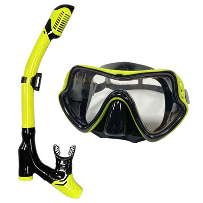 QYQ Niršanas maska Profesionāla niršanas maska ar caurulīti un snorkelu aizsargbrilles Brilles Niršanas peldēšana Easy Breath caurules komplekts Snorkel maska