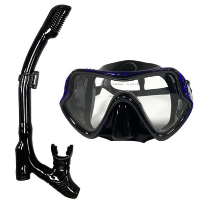 QYQ Niršanas maska Profesionāla niršanas maska ar caurulīti un snorkelu aizsargbrilles Brilles Niršanas peldēšana Easy Breath caurules komplekts Snorkel maska