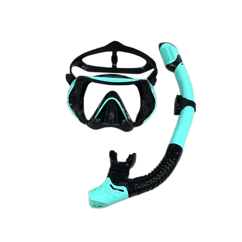 QYQ Sukeldumismask Professionaalne snorkelsukeldumismask ja snorkelid Prillid Prillid Sukeldumine Ujumine Easy Breath Tube komplekt Snorkelmask