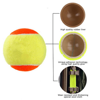 1 PC Rubber Chemical Fiber Balls Tennis Beach Pressure Soft Professional Paddle Balls for Tennis Training Outdoor