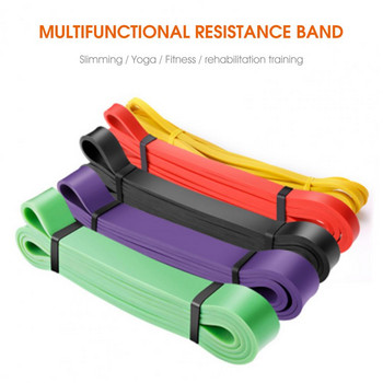 5 цвята Еластична лента за упражнения Дълъг експлоатационен живот Многофункционална практична високоеластична лента за подпомагане на издърпване