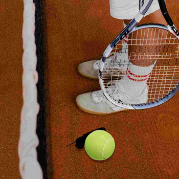 2 τμχ Μπάλες τένις με σχοινί για τένις κρίκετ Μεταχειρισμένο προπονητής τένις Εξοπλισμός αθλητικής προπόνησης Self High Bounce Durable Games Ground
