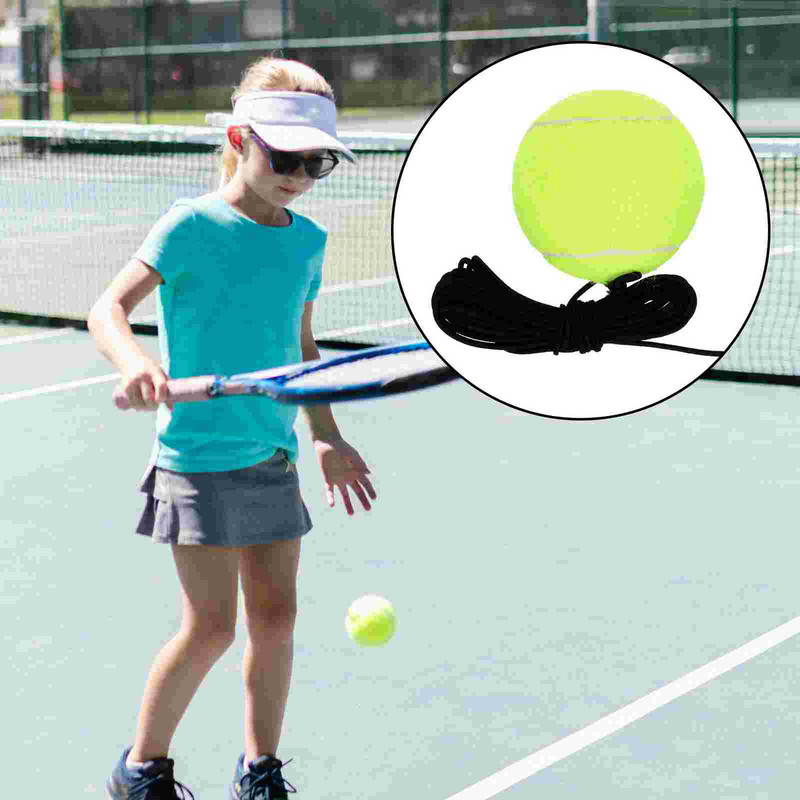 Μπάλες για κατοικίδια σχοινί τένις Παιχνίδι υψηλής αναπήδησης με μάλλινο μάλλινο προπόνηση από καουτσούκ