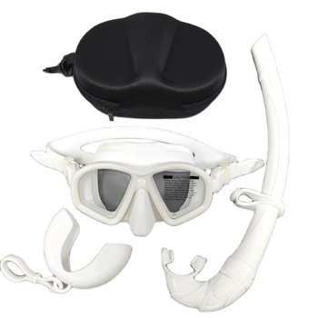 QYQ Маска за гмуркане с шнорхел Обучение по плуване Екологична вентилационна тръба със силикагел Комплект маска за гмуркане