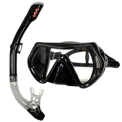 Kiváló minőségű szilikon búvártükör teljes száraz légzőcső készlet széles látómezővel búvármaszkokkal