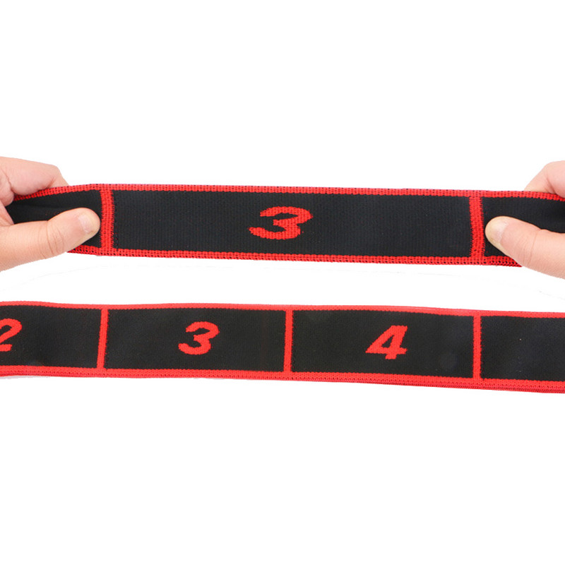 Jooga venitusrihm, 8 segmenti, kõrge elastsusega numbririhm, naiste jalgade venitusrihma lisatarvikud