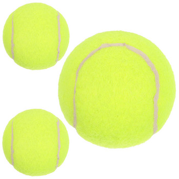 3Pcs Training Ball Professional Practice Rubber Ball Training Ball Tennis Ball for Outdoor