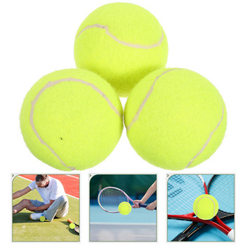 3 τεμ. Three Packs Rubber Tennis Balls Fetch Dog Toy Machine Professional Practice Training Portable Learning