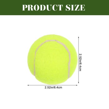 3 τεμ. Three Packs Rubber Tennis Balls Fetch Dog Toy Machine Professional Practice Training Portable Learning