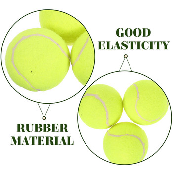 3 бр. Три опаковки гумени топки за тенис Играчка за куче Машина за професионално обучение Преносимо обучение