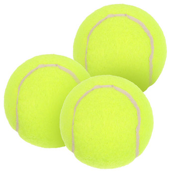 3 τεμ. Three Packs Rubber Tennis Balls Fetch Dog Toy Machine Professional Practice Training Portable Learning