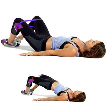 3 Χρώματα 600mm ελαστικές ζώνες αντίστασης Yoga Pilates Workout Loops Προπόνηση δύναμης Ζώνες αντίστασης για γυναίκες Άσκηση γυμναστικής