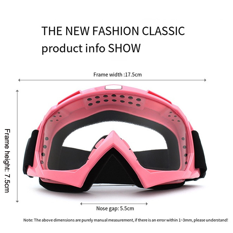 1db téli szélálló síszemüvegek kültéri sport szemüvegek síléc porálló túra kerékpáros lencse keretes napszemüvegek