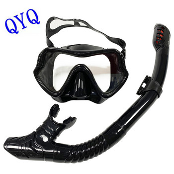 Професионални плувни водоустойчиви меки силиконови очила плувни очила Пълна суха дихателна тръба маска за гмуркане