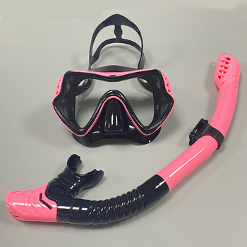 Професионални плувни водоустойчиви меки силиконови очила плувни очила Пълна суха дихателна тръба маска за гмуркане
