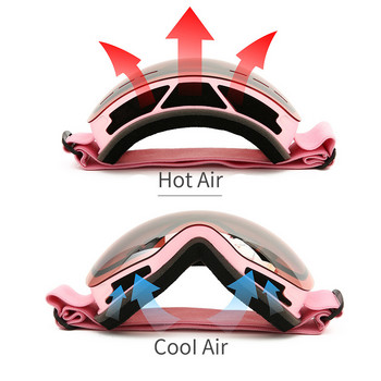 Спортни зимни ски очила Фотохромни двойни слоеве Анти-замъгляване UV защитни очила за сноуборд Ски за мъже Жени Ски екипировка