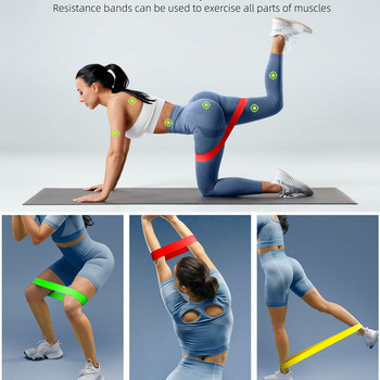 Ride Force Gym Fitness Gum Resistance Bands for Yoga Stretch Pull Up Assist Гумени Crossfit Упражнения Обучение Тренировка Оборудване
