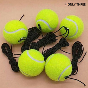 3 ΤΕΜ Sports Ball Tennis With String Tennis Junior Single Rubber Band Rope Tennis Supplies With Line Tennis