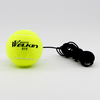 Welkin Professional Partner Rebound Практична топка с 3,8 метра еластично въже Тенис тренировъчна гумена топка за начинаещи