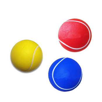 8 бр. Тенис топки за креативно обучение Тенис топки за тренировки за тренировка Спортни PU тренировъчни топки за тенис Топка за игра (2 бр. Жълти,