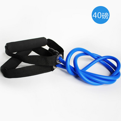 5 lygių elastinė juosta su rankenomis Jogos tempimo virvė Elastinė treniruoklių salės vamzdinė juosta, skirta namų treniruotėms, jėgos treniruotėms