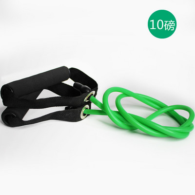 5 lygių elastinė juosta su rankenomis Jogos tempimo virvė Elastinė treniruoklių salės vamzdinė juosta, skirta namų treniruotėms, jėgos treniruotėms