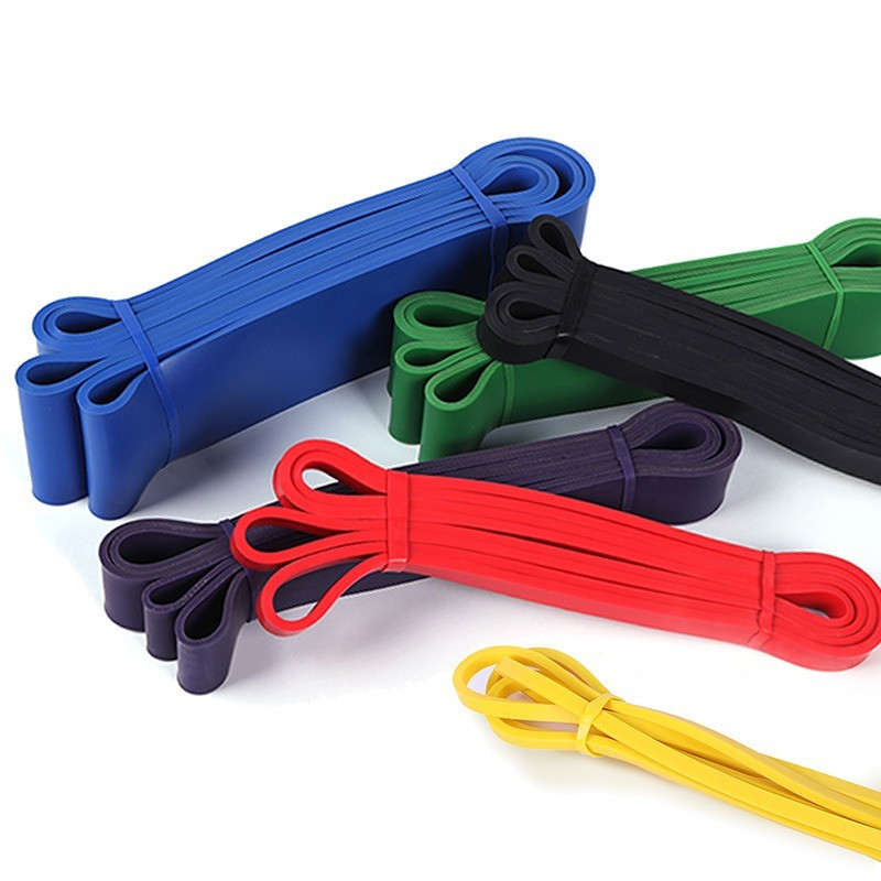 Didelio našumo latekso atsparumo juosta, elastinė juosta, skirta sportui, jėgos prisitraukimui pagalbinė juosta, skirta treniruotis Pilateso kūno rengybos įranga