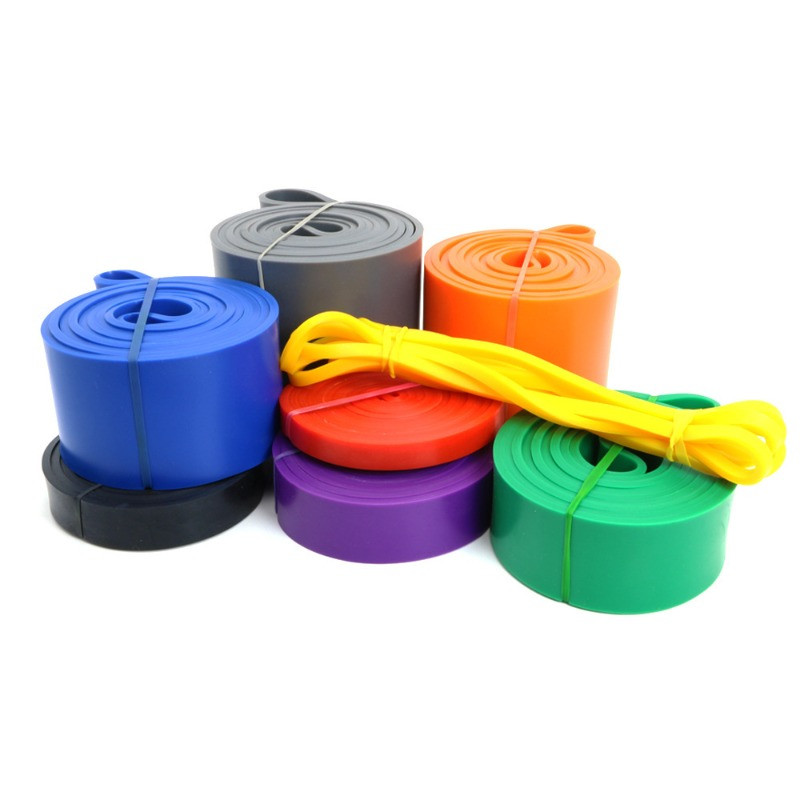 Didelio našumo latekso atsparumo juosta, elastinė juosta, skirta sportui, jėgos prisitraukimui pagalbinė juosta, skirta treniruotis Pilateso kūno rengybos įranga