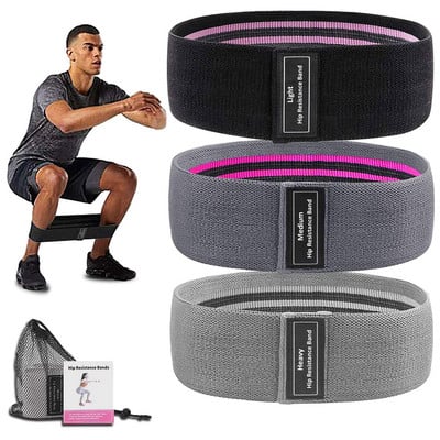 Elastic Workout Bands Fabric Resistance Bands Set Loop Equipment Fit Body Home Training Gym Fitness Booty Legs Thighs Butt