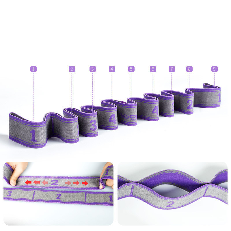 Elastinė juosta jogos tempimui, fiziniam lavinimui, pasipriešinimo juosta, šokių pradedantiesiems, įtempimo diržas, treniruoklių salė