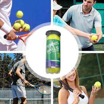 Насипни топки за тенис 3 PCS Комплект топки за тренировки Тенис топки под налягане за начинаещи в тенис практиката