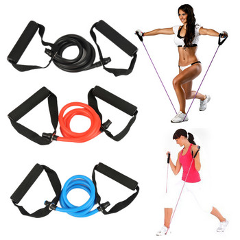 Πολυλειτουργική αντίσταση Hot Yoga Pull Rope Bands Λαβές Elastic Sports Bodybuild Γυμναστήριο στο σπίτι Εξοπλισμός μυϊκής γυμναστικής