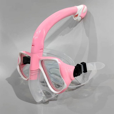 Цяло лицева маска за гмуркане с шнорхел за възрастни, оборудвана с нова система за суха горна част