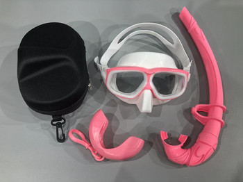Επαγγελματική αδιάβροχη μάσκα κατάδυσης σιλικόνης για ενήλικες, καθρέφτης κατάδυσης, πλωτό σετ κατάδυσης κατά της ομίχλης, σετ μεγάλου σκελετού σε βάθος