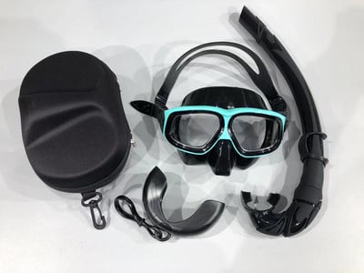 Професионална силиконова водоустойчива маска за гмуркане за възрастни, огледало за гмуркане, плаващ комплект за гмуркане против замъгляване, дълбок комплект с голяма рамка