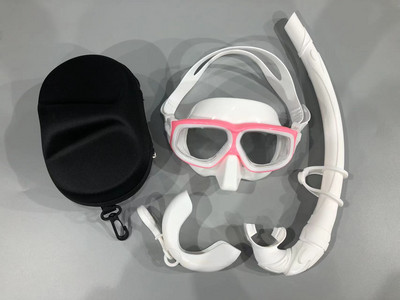 Професионална силиконова водоустойчива маска за гмуркане за възрастни, огледало за гмуркане, плаващ комплект за гмуркане против замъгляване, дълбок комплект с голяма рамка