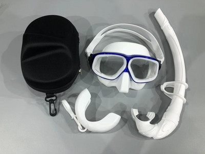 Професионална силиконова водоустойчива маска за гмуркане за възрастни, огледало за гмуркане, плаващ комплект за гмуркане против замъгляване, дълбок комплект с голяма рамка