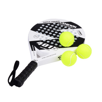 3 PCS Професионални гумени топки за падел Висока устойчивост Издръжлива тренировъчна топка за тенис за тренировки в училищни клубове