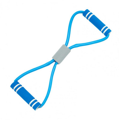 Jogos pasipriešinimo juosta su rankena 8 formos elastinė pratimų juosta raumenų lavinimo pagalbinė priemonė treniruoklių salė fitneso elastinė traukimo virvė