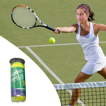 Bulk Tennis Balls 3 PCS Training Ball Μαλακό μπαλάκι τένις για βελτίωση δεξιοτήτων Μπάλες τένις υπό πίεση για εξάσκηση τένις