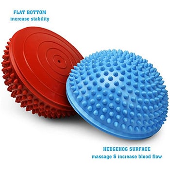 Φουσκωτές μπάλες γιόγκα Half Sphere PVC Massage Ball Balance Pods Disc Fitness Pilates Ασκήσεις Εξοπλισμός τρένου για ενήλικες Παιδί