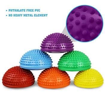 Φουσκωτές μπάλες γιόγκα Half Sphere PVC Massage Ball Balance Pods Disc Fitness Pilates Ασκήσεις Εξοπλισμός τρένου για ενήλικες Παιδί