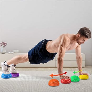 Φουσκωτές μπάλες γιόγκα Half Sphere PVC Massage Ball Balance Pods Disc Fitness Pilates Ασκήσεις Εξοπλισμός τρένου για ενήλικες Παιδί