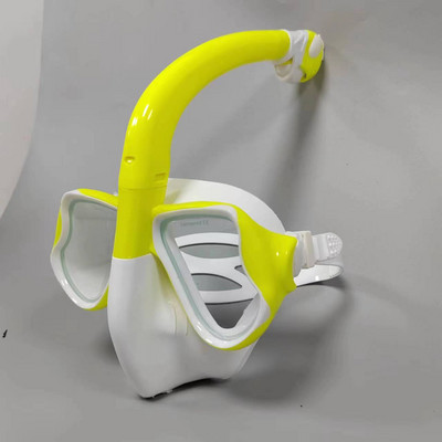 Цяло лицева маска за гмуркане с шнорхел за възрастни, оборудвана с нова система за суха горна част