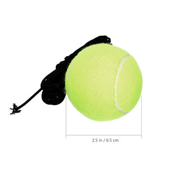 2 τμχ Ατομικές μπάλες προπόνησης τένις Μπάλες για σκύλους Παιχνίδια Υψηλής ελαστικότητας τένις με σχοινί