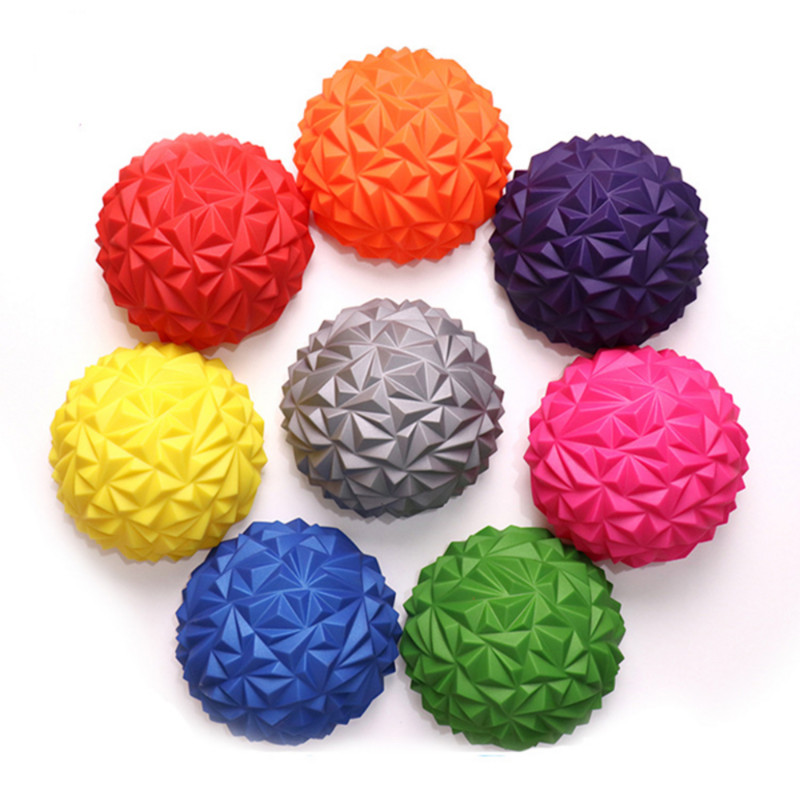 16 см йога топка PVC надуваема масажна точка Half Fit Ball Balance Trainer Stabilizer GYM Pilates Fitness Ananaple Massage Ball
